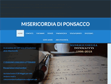 Tablet Screenshot of misericordiaponsacco.it